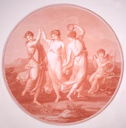 „A három grácia és Ámor”, c1775-c1792.