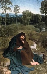 Keresztelő János a pusztában, 1490-1495