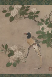 Szarka a Viburnum-ágon, 16. század eleje.