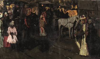 Vasárnap este a gáton, Amszterdam, 1895 körül (olaj, vászon)
