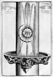 Ornamental fountain design, 1664
