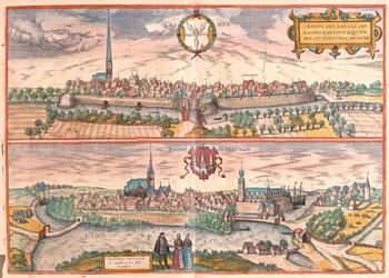 Krempe, Rendsburg, Németország - Georg Braun "Civitates Orbis Terrarum" című művében, Köln 1617.