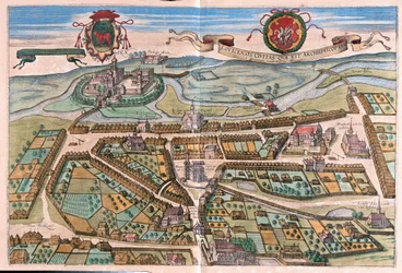 Lowicz, Lengyelország - Georg Braun "Civitates Orbis Terrarum" című művében, Köln 1617.