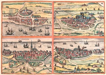 Svédország, Georg Braun "Civitates Orbis Terrarum" című művében, Köln 1617.