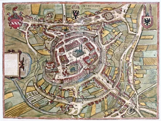 Swiebodzin, Lengyelország - Georg Braun "Civitates Orbis Terrarum" című művében, Köln 1617.