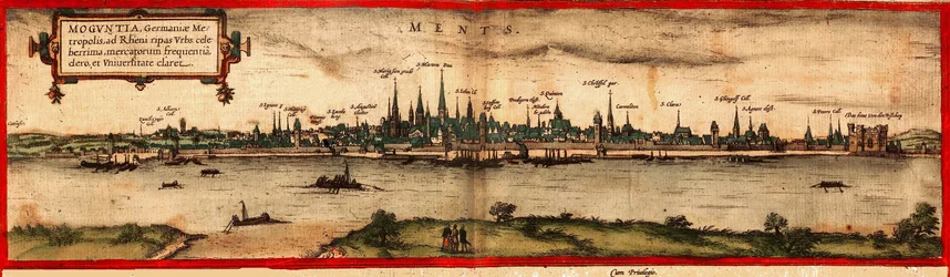 Mainz látképe, 1572