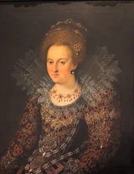 Német: Portré Barbara Sophia von Brandenburg Portré Barbara Sophie Brandenburgi Barbara Sophie portréja