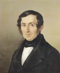 Német: Gottlob Ehrenfried Dietrich portréja Gottlob Ehrenfried Dietrich rektor portréja