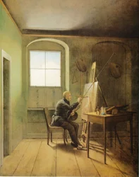 Német: Caspar David Friedrich műtermében Caspar David Friedrich műtermében (1811)