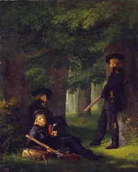 Németül: Theodor Körner, Friedrich Friesen és Heinrich Hartmann az előőrsökön
