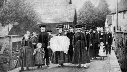 Keresztelői körmenet, Fekete-erdő, Németország, 1922.