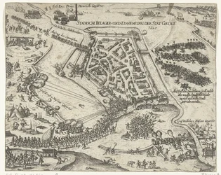 Frederik Hendrik Grol ostroma, 1627 Stadische belager- und einnemung der stat Groll. 1627 (cím a tárgyon)