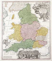 Anglia térképe, 1760