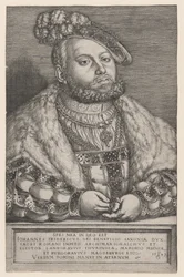 Johann Friedrich, a Nagylelkű, szász választófejedelem portréja