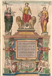 Braun és Hogenberg Civitates orbis terrarum című könyvének címlapja