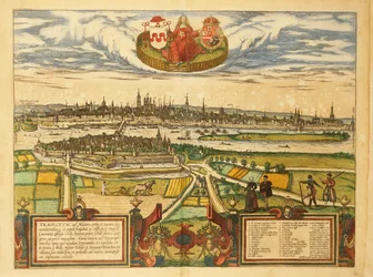 Maastricht térképe Georg Braun világtérképéről