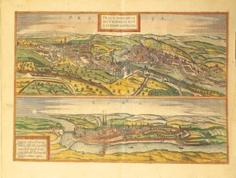 Prága és Cheb, Eger a világ városaiból szerző: Georg Braun