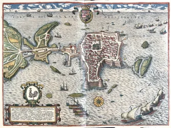 Gallipoli (Lecce tartomány) Olaszország (metszet