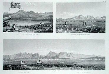 Richardson lánca, Sir John Franklin (1786-1847) „Narrative of a Second Expedition to the Shores of the Polar Sea in the Years 1825-27”-ből, Edward Finden (1791-1857) metszetében, 1828-ban megjelent (metszet)