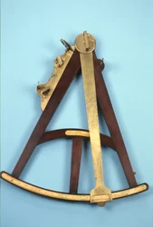 18 hüvelykes Hadley kvadráns vagy oktáns, 1760 körül (fa, sárgaréz és üveg)