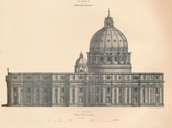 St. Peters - északi szárny magassága, 1889.