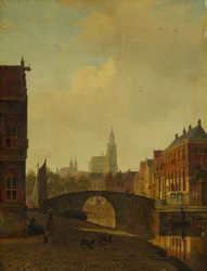Arnhem képzeletbeli látképe, 1830-as évek vége (olaj, fapanel)