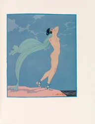 Illusztráció: Les Chansons de Bilitis The Songs of Bilitis, Pierre Louÿs, 1922.
