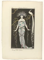 Journal des Dames et des Modes, Costumes Parisiens, 1914, 168. sz.: Nagy estélyi ruha (...)