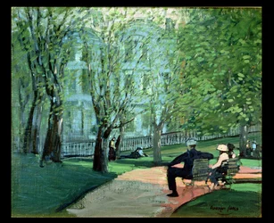 Summer Day, Boston Public Garden, 1923 körül (olaj, vászon)