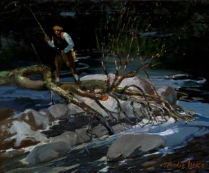 Pisztránghorgászat, "The Screecher", Rossignol-tó, Új-Skócia