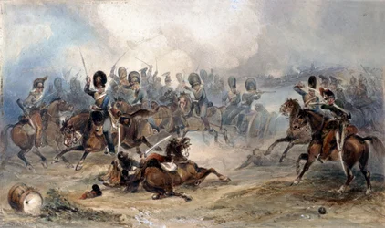 Norman Ramsay százados, a Királyi Lovastüzérség tisztje vágtában vezeti csapatát a francia hadseregen keresztül biztonságba az 1811-es fuentés de oñorói csatában