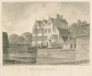 Weston-on-Trent – Hall: szépia rajz, 1841