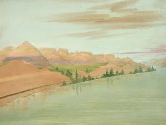 Gyönyörű Clay Bluffs, 1900 mérfölddel St. Louis felett, 1832.
