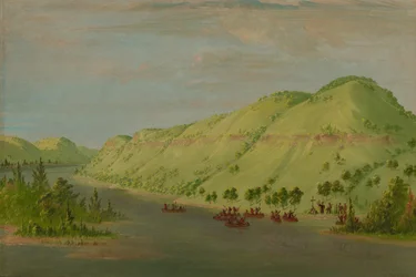 Hennepin atya elhagyja Mississippit, hogy csatlakozzon a La Salle-hez. 1680. május 8. 18471848.