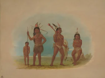 Négy arowak indián, 18541869.
