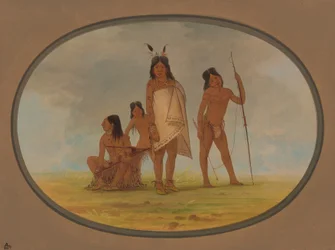 Négy laposfejű indián, 18551869.