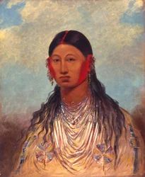 Koon-za-ya-me, nőstény háborús sas, 1844.