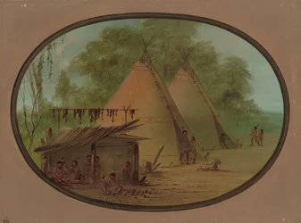 Flint nyílhegyek készítése – apacsok, 18551869.