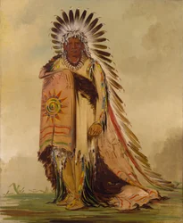 Wán-ee-ton, a törzsfőnök, 1832.