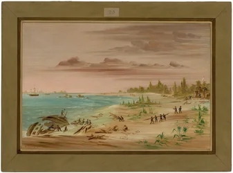Az Aimable hajótörése Texas partjainál. 1685