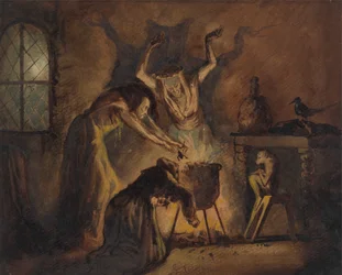 Három boszorkány jelenete Shakespeare Macbeth című művéből