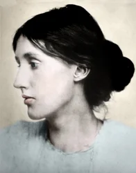 Virginia WOOLF angol írónő portréja