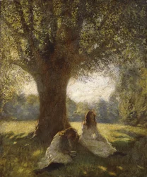Egy árnyékos hely, 1920 körül (olaj, vászon)