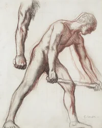 Aktvázlat a fiúhoz és a férfihoz, 1908