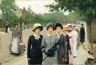 Iskolás lányok, 1880