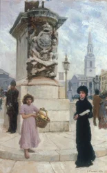Virágárus, Trafalgar Square