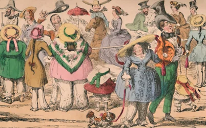 Cruikshanks Bloomers kiállítás a Hyde Parkban, 1852, 1870