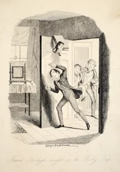 Frank Fairlegh Caught in the Booby Trap, Frank Fairlegh vagy Jelenetek egy magántanuló életéből, kocsma. 1870 körül