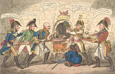 A szövetséges pékek vagy a korzikai varangy a lyukban, 1814. április 1., 1814. április 1.