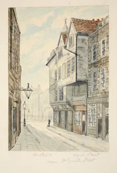 Wych Street, a The Strand mellett, kocsma. C. 1840